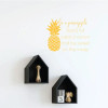Pineapple Quote Vinyl Wall Sticker | Be a Pineapple - Yellow