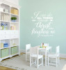 Philippians 4:13 'I Can Do All Things Through Christ' Wall Decal - White