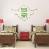 Yoda Quote 'Do Or Do Not. There Is No Try' - Lime Green