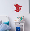 'I'll Eat You Up, I Love You So' with Monster Silhouette - Red