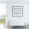 Psalm 51:7 'Cleanse Me And I Will Be Clean' Wall Decal - Brown
