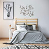 'You & Me Against The World' Marriage Wall Decal - Brown