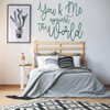 'You & Me Against The World' Marriage Wall Decal - Green