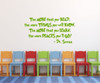 Dr Seuss 'The More That You Read' Quote Vinyl Wall Decal - Lime Green