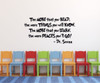 Dr Seuss 'The More That You Read' Quote Vinyl Wall Decal - Black