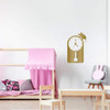 Hickory Dickory Dock Mouse Clock Vinyl Wall Decal - Gold