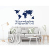 Missionary Wall Map with Scripture Wall Decal - Navy Blue
