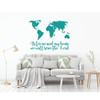 LDS missionary wall map decal with Joshua 24:15 scripture and heart markers