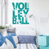 Volleyball Wall Decal - Turquoise