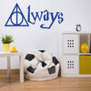 Deathly Hallows Wall Art 'Always' - Blue