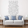 'Live the Life You've Always Dreamed of' Quote in Vinyl Lettering - charcoal