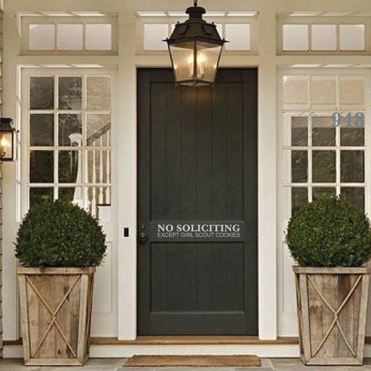 No Soliciting - Except Girl Scout Cookies | Custom Vinyl Decor