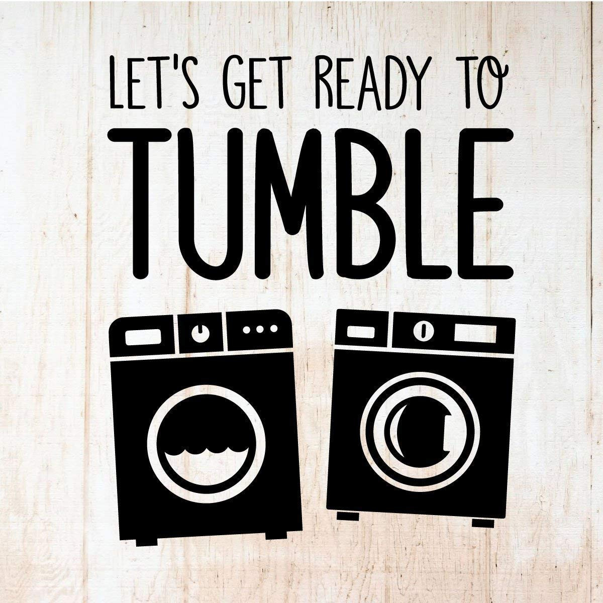 Farmhouse 'Wash Dry' Vinyl Decals – Skinny Laundry Room Set For Washer & Dryer – Minglewood Trading
