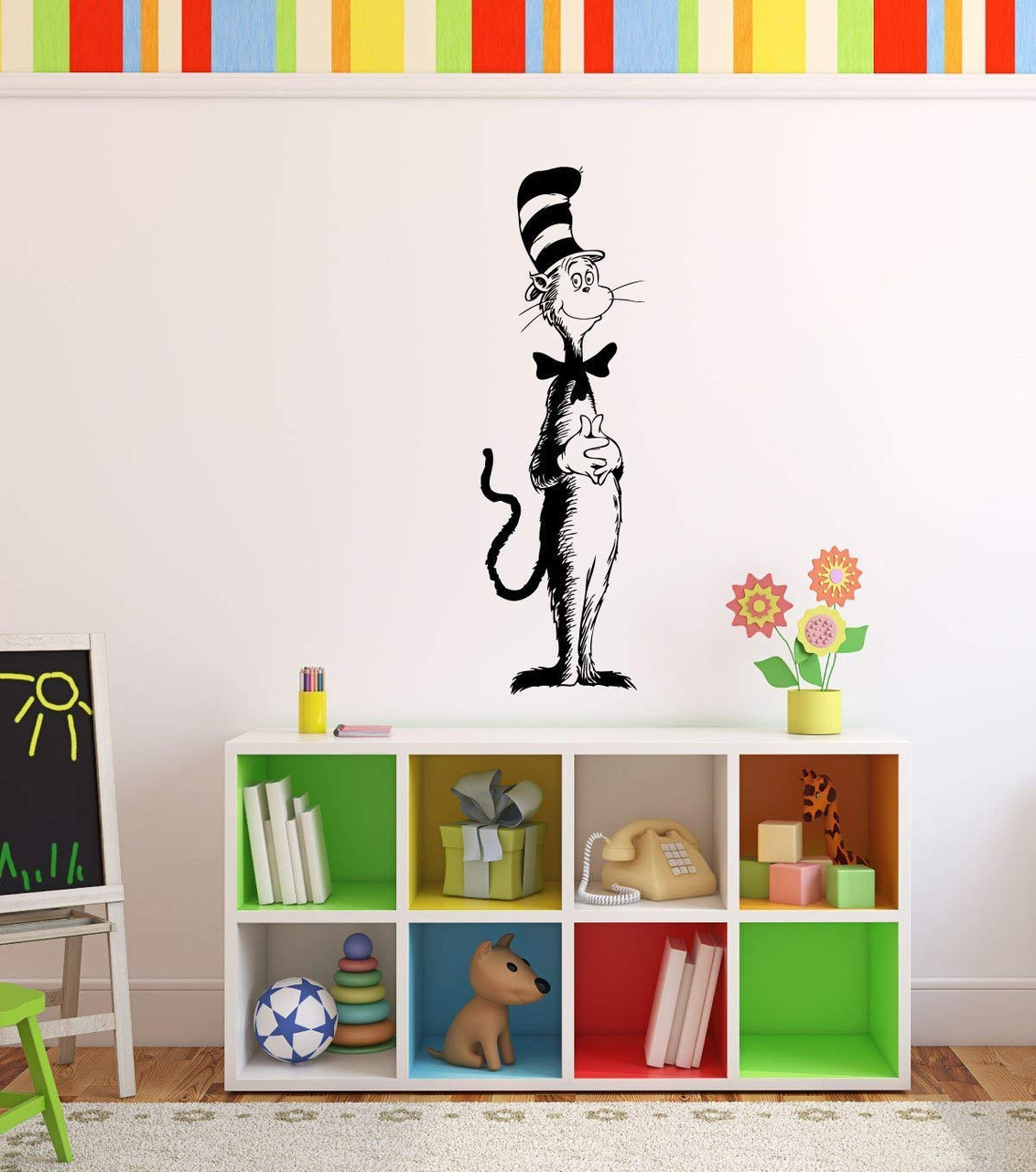 The Cat In The Hat Silhouette Vinyl Wall Decal