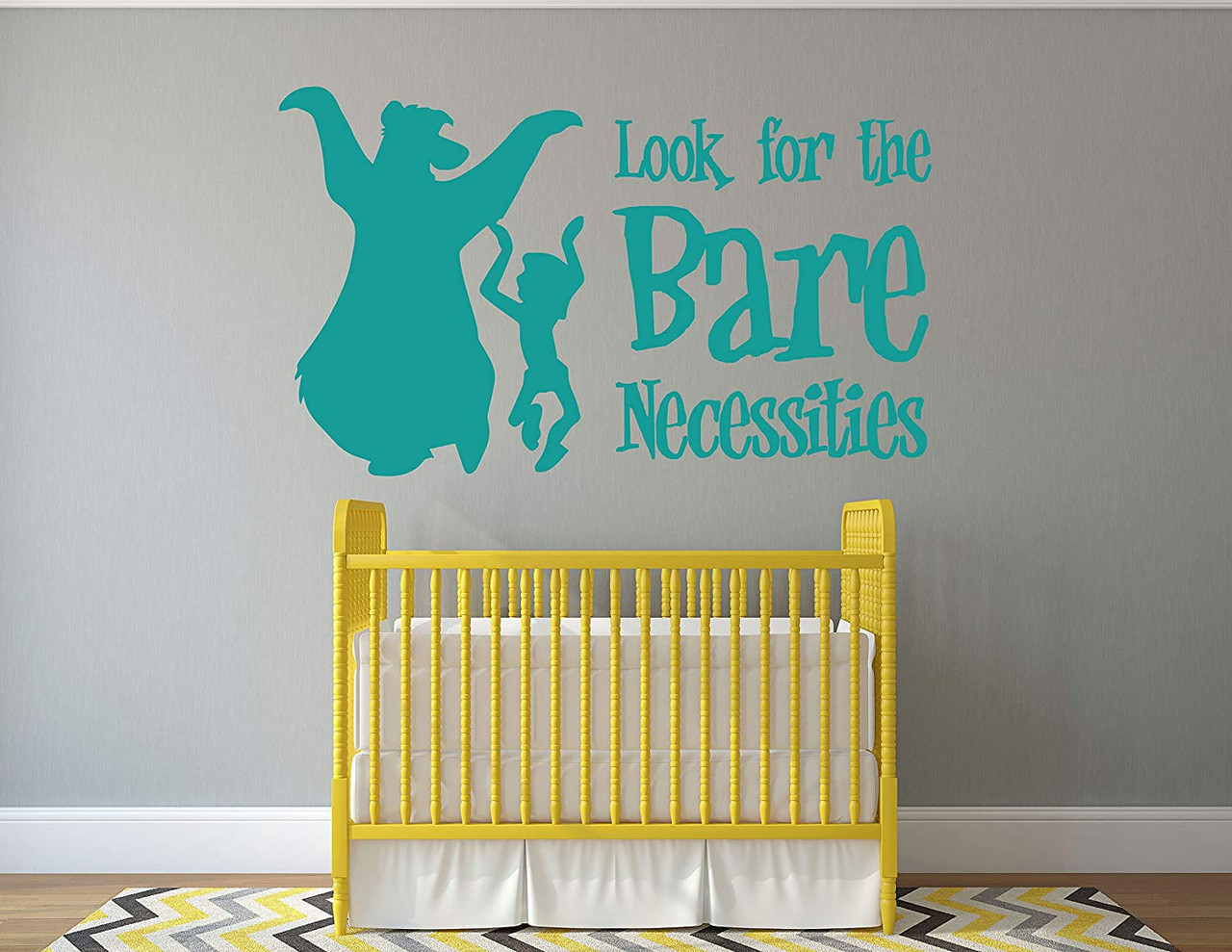 Jungle Book Quote 'Look for The Bare Necessities' Vinyl Decal