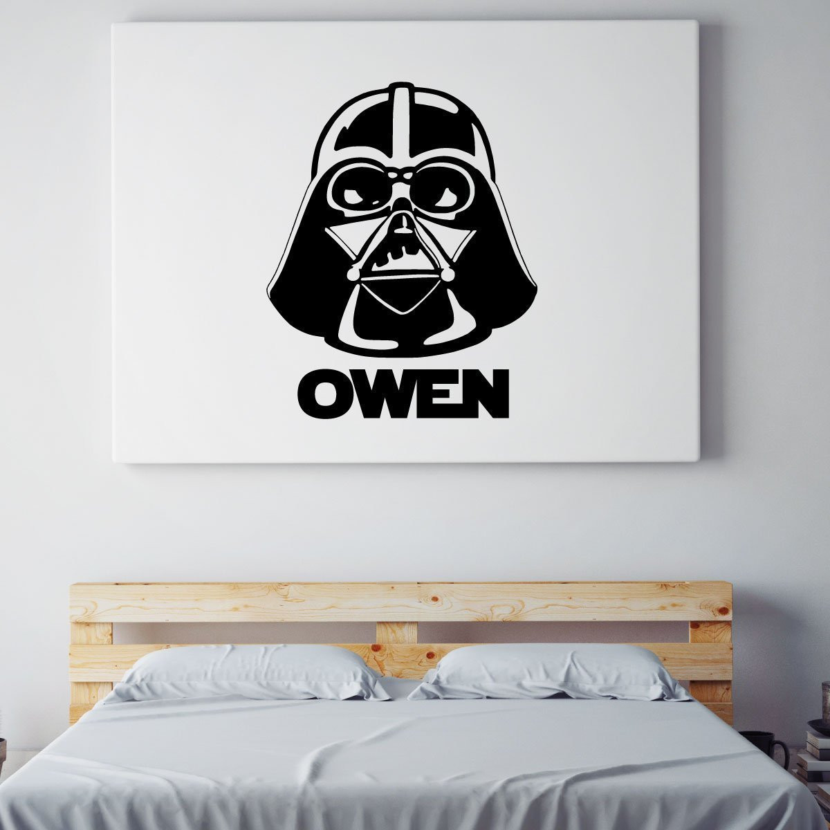 Reloj De Pared Vinilo Star Wars, Para Niños, Moderno