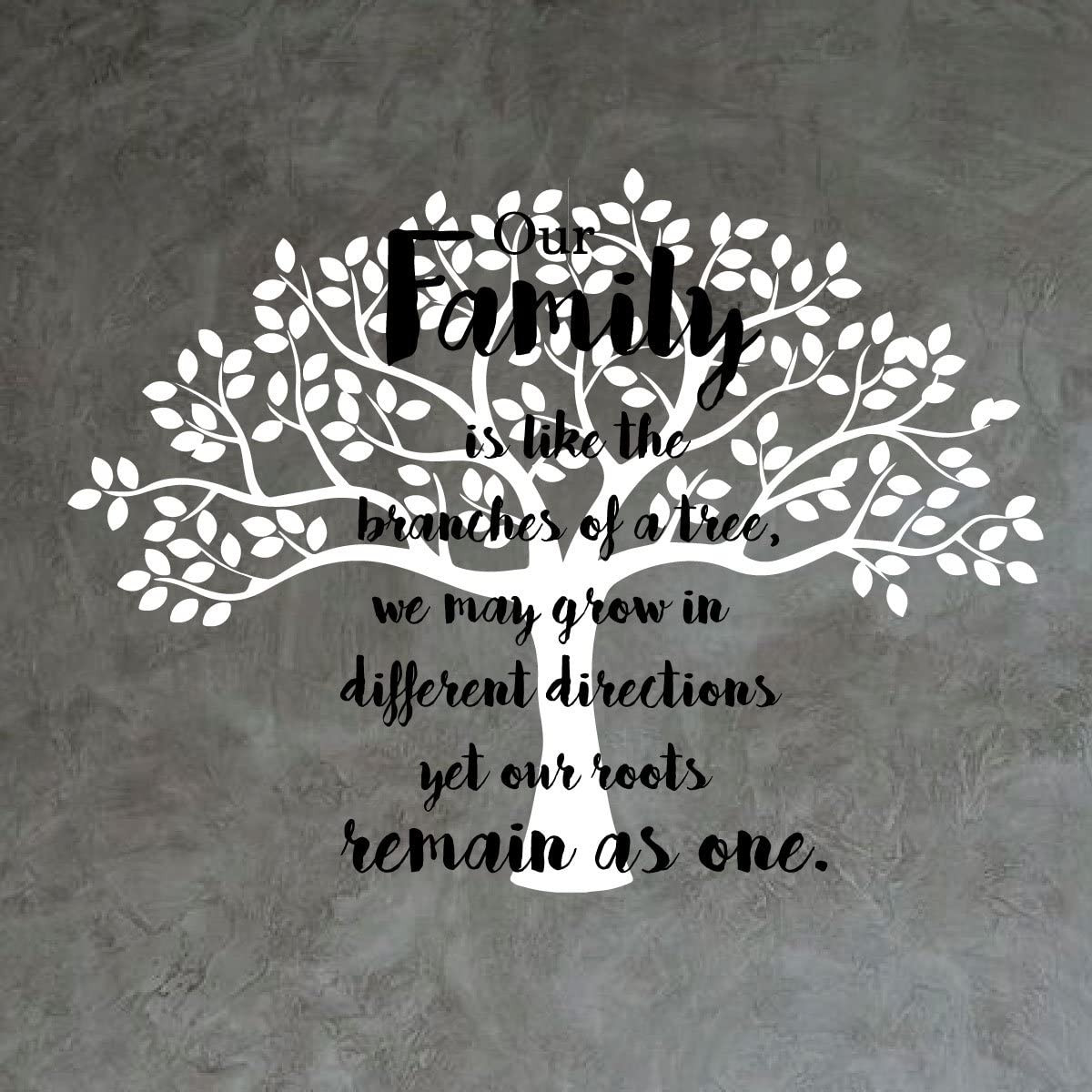 Autocollant Mural Personnalisé Nom De Famille Et Arbre – Vinyle Décoratif Pour La Maison – Neuf Sous Emballage