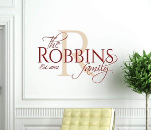 Personalized Wall Decals: Name, Monogram & Family Ideas