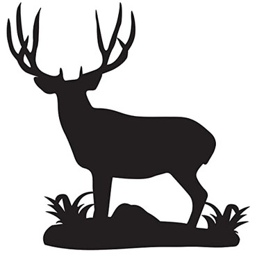 Deer Silhouette Vinyl Decal for Home, Office, or Garage