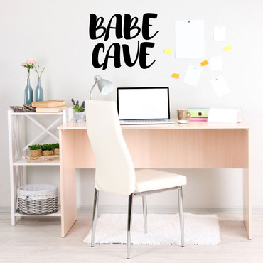 Babe Cave Wall Vinyl Wall Lettering