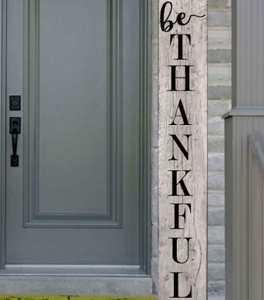 Be Thankful Banner Vinyl Decal