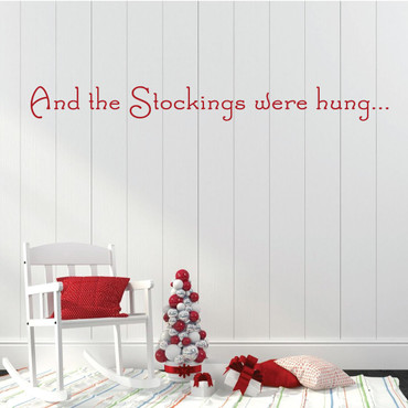 Christmas Themed Lettering Vinyl Wall Decor
