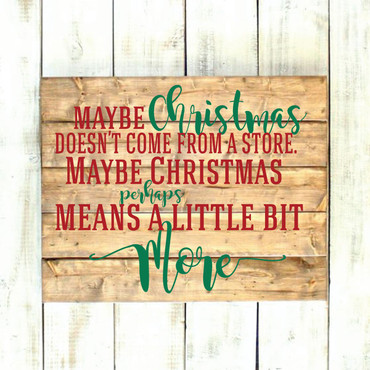Christmas Vinyl Wall Decal Quote