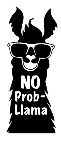 Llama Vinyl Wall Sticker