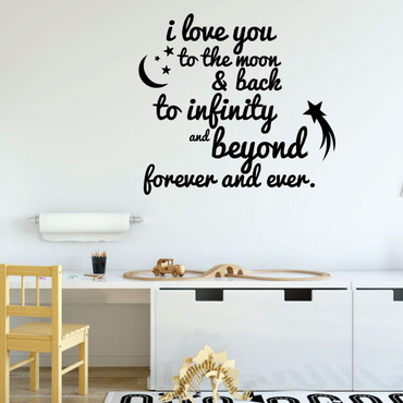 Quote I Love You to The Moon and Back to Infinity and Beyond