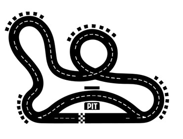 Race Track Vinyl Wall Sticker