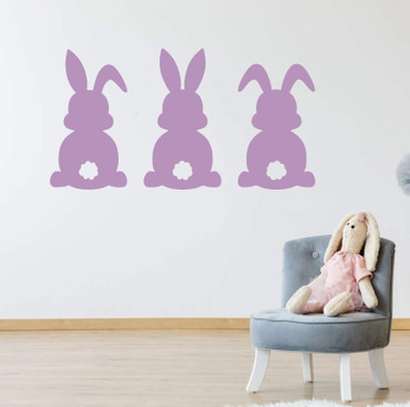 Three Bunnies Wall Decor