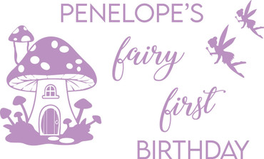 Fairy First Birthday with Name
