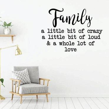 Family Inspirational Vinyl Wall Quote