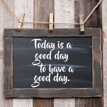 Farmhouse Wall decor - Today Is A Good Day - Personalized Vinyl Decal For Bedroom or Living Room Decor