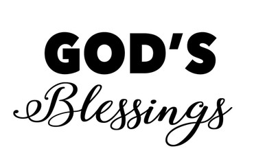 God's Blessings Vinyl Wall Decal