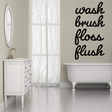 Kids and Adult Bathroom Vinyl Decal
