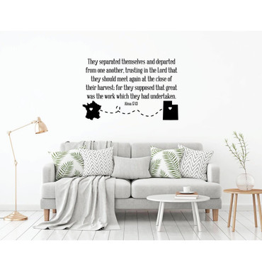 LDS Missionary Gift - Personalized Wall Decal - Alma 17:13 Scripture - Custom Vinyl Decoration for Home, Bedroom, Living Room