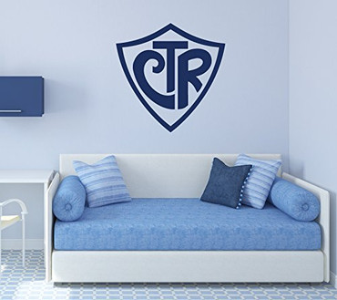 LDS Wall Decal - Choose The Right Shield - Vinyl Decoration for Home, Bedroom, Living Room or Nursery Decor