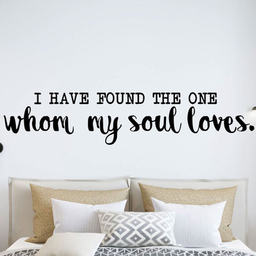 Love Wall Decal - I Have Found The One - Vinyl Decoration for Bedroom, Home, Living Room or Family Room
