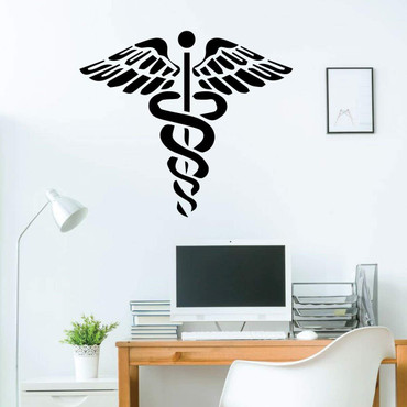 Medical Corps Decal | Vinyl Wall Decor Design for Emergency Room, Office or Window Decoration | Black, White, Red, Blue, Brown, Gray, Gold, Silver, Other Colors