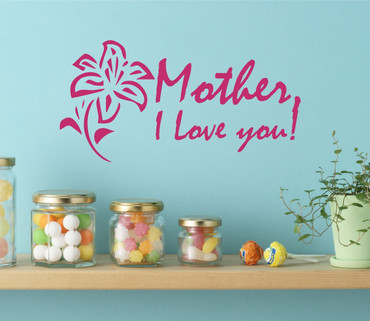 Mother's Day Gifts - Mother, I Love You - Perfect Gift For Mom, Best Mom Gift, Vinyl Wall Art Decal Sticker For Mother Gifts