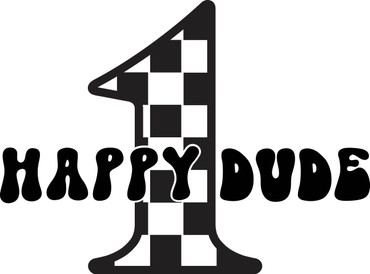 One Happy Dude Vinyl Decal