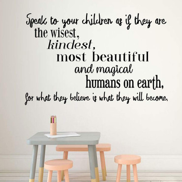 Parenting Quote Vinyl Wall Decal