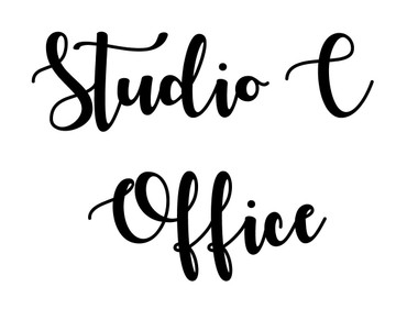Studio C and Office - Vinyl Lettering for Door or Window