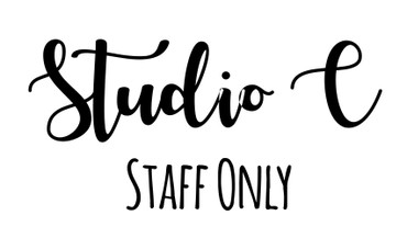 Studio C Staff Only - Vinyl Lettering for Door or Window
