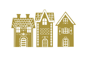 Winter Village Wall Decal