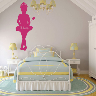 Ballerina Wall Decal - Princess - For Girls or Teenager's Bedroom and Classic Dance Studio Decor