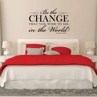 Be The Change Wall Decal Home Decor