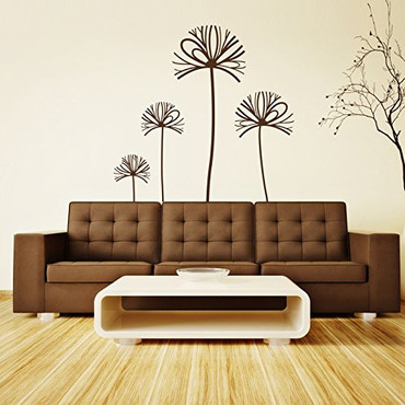 Dandelion Wall Decals Vinyl Art Stickers for Home Decor, Wedding Reception Center, Office
