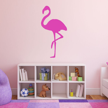 Flamingo Wall Decal For Girls or Boys Bedroom, Playroom, Nursery - Ocean-Themed Vinyl Wall Decor